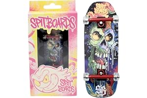 SPITBOARDS® Diapasón Oldschool Cruiser Pro de 34 mm, configuración completa, premontado, madera de 5 capas, camiones profesionales, tuercas de bloqueo, ruedas de rodamiento de uretano suave 60D Pro,