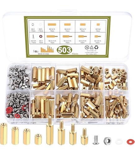 Knpwer 960 Pezzi Aschio Feina Esagonale In Ottone Distanziatore Vite Distanziatore - Foto 5