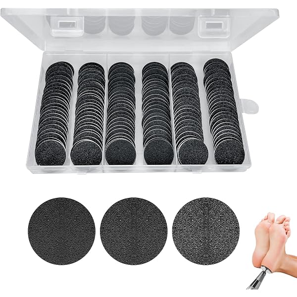 Natury Nails Pododisques Expert – 100 Schleifpapierscheiben Für Pediküre-Fräser, 25 Mm, Körnung 180 | Zum Entfernen Von Schwielen & Rauer Haut