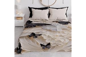 PETTI Artigiani Italiani - Copriletto Matrimoniale Primavera Estate, Coperta Leggera Matrimoniale, Lenzuola Copriletto, Mariposa 5 100% Made in Italy