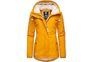 Ragwear Damen Winterjacke Warmer Kurzmantel mit Kapuze Monade XS-6XL