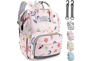 LEcylankEr Zaino Mamma Zaino Fasciatoio Neonato di Grande Capacità Zaino Neonato Multifunzionale con Scomparti Multipli Zaino per Passeggino per Viaggiare Regalo per Nuovi Genitori