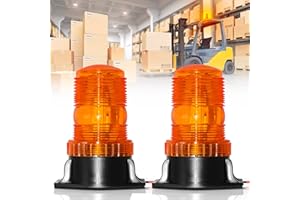 ‎DINFU 2PCS LED Warnleuchte,10-110V LED Gabelstaplerleuchte Gelb Rundumleuchte Orange LED für Auto LKW Gabelstapler