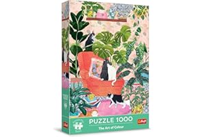 Trefl Premium Plus Quality - Puzzle The Art of Colour: Nie Ma To Jak w Domu - 1000 Elementów, Seria Pełna Kolorów, Idealne Dopasowanie Elementów, dla Dorosłych i Dzieci od 12 lat