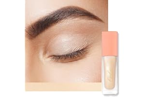 Oulac Liquid Eyeshadow Satin Finish - Multi-Use Eyeshadow Primer & Highlighter | Blendable Smooth Eye Make-up, Crease-Resistant, Non-Greasy, Vegan, Cruelty-Free, Cream (SA02)