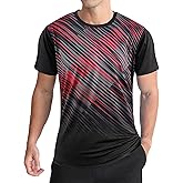 APTRO Men's Sports T-Shirt with Gradient Design, Short Sleeve, Elastic and Breathable Fabric for Sports