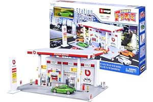 BBURAGO MAISTO FRANCE BBurago Station Service Street Fire + 1 Veicolo 1/43°