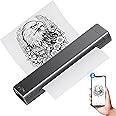 Phomemo M08F-A4 Portable Thermal Tattoo Printer - Inkless, Wireless Bluetooth for Phone & Laptop, Travel, Home, Car, Office (With 8.26"x 11.69" Thermal Paper)
