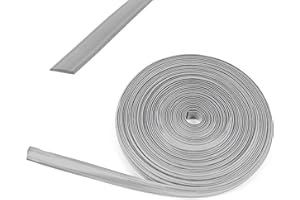 WAMOVO 10 Meter Kederband Silber 12 mm