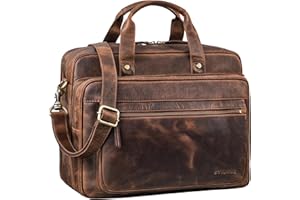STILORD 'Walt' Vintage Briefcase Skórzany mê¿czyzna Damska torba nauczycielska XL du¿a biurowa torba na ramiê na 15,6 cala laptopa Oryginalna skóra
