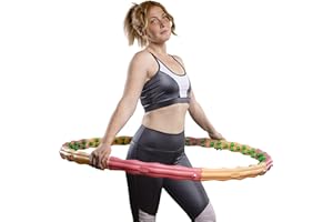 HOOPOMANIA Hula Hoop Adultos [0,72-3,1 kg] Hula Hoop para Adelgazar - Hoop de Masaje