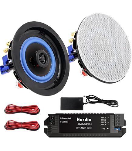 Renkforce CL-130RT Altoparlante Da Incasso A 2 Vie, 45W, 100V, Bianco, Per Impianti Sonori