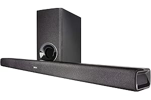 Denon DHT-S316 2.1 Flache TV Soundbar mit kabellosem Subwoofer, Bluetooth, HDMI ARC, Dolby Digital, DTS, optischer Eingang
