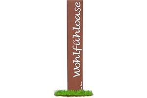 ‎PRIMA TERRA prima terra "Wohlfühloase Gartenstele Edelrost Stele Dekoration Gartendekoration Deko Garten H=120cm B=20cm