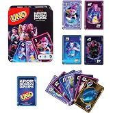 Mattel Games UNO Netflix KPOP Demon Hunters Card Game | Golden Honmoon Movie Inspired Special Rule Deck for Toddler, Teens an