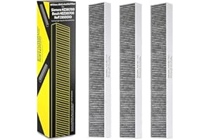 KF3TEC® Filtr z węglem aktywnym, zestaw 3 szt. do Siemens HZ381700 / Bosch HEZ381700 / Neff Z8500X0 wysokiej jakości filtr z węglem aktywnym CleanAir z numerem części 17000822 filtr zamienny do modułu