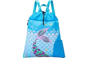 WAWSAM Sac à Dos Cordon Enfant – Motif de Imperméable Sac de Gym