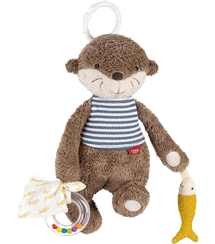 Jouet D'activité Licorne Fehn – Anneau De Fixation, Hochet, Miroir, Couineur – Dès 0 Mois Pour Bébé