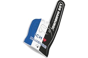 ‎HIGH FIVE FINGERS HIGH FIVE FINGERS My City Fahne Flagge Schaumstoff Hand für Fussball, Handball, Leichtathletik | Fanartikel für Spiele, Stadion und Events | One Size | 40 x 20 x 2,5 cm