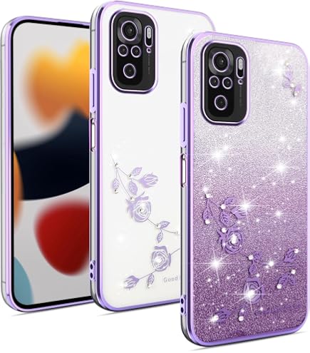 Yoedge Cover con Cordino per iPhone 15 Plus 6,7, Custodia Trasparente con Aesthetic Disegni Floreale 3, Sottile Morbido TPU Silicone + PC Antiurto Protettiva Case con Collana Tracolla Laccio Collo