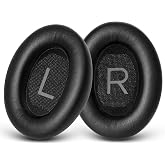High Quality Faux Leather Headphone Pad with Memory for QuietComfort 45 (QC45) & Quiet Comfort SE (QC SE) Compatible with Minesk BOSE