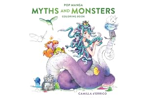 Pop Manga Myths and Monsters Coloring Book