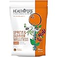 Healthipops Vitamin & Mineral Lollipops Spring and Summer Wellness Suitable for Ages 4+ with Added Soothing Botanicals, Elderberry, Nettle Leaf and Passion Flower, Orange Flavour 12 Lollipops