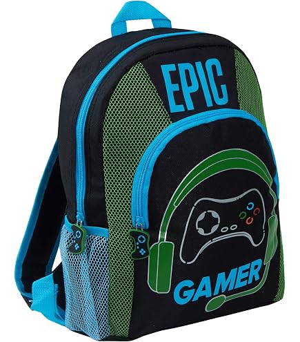 Sac à Lunch Ultimate Kids Epic Gamer - Isolé - Porte-Bouteille - Style Gamer Pour École Et Voyage