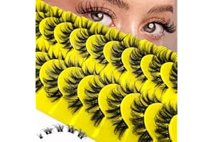 HERACKS 100 sztuk pojedynczych rzęs do przedłużania rzęs, "zrób to sam", pojedyncze rzęsy do przedłużania rzęs, pojedyncze rzęsy do pojedynczych rzęs w domu (D-curl, 13-20 mm, mieszanka YH13)