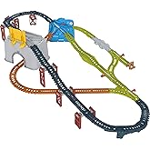 Mattel Thomas & Friends Oyuncak Tren Paleti Seti, Connect & Build Kovası, Kalıp D&ouml;k&uuml;m ve Motorlu Trenler i&ccedil;in 48 Par&ccedil;a Genişl