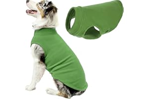 Gooby - Stretch-Fleece-Weste, Pullover, Fleece-Weste, Jacke, Pullover für Hunde, Grasgrün, 3XL