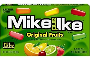 Mike and Ike Candy, Original Fruits, 4.25oz Theater Box, Pack of 12