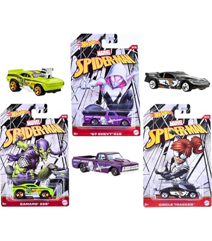 Hot Wheels Venomized Spider Man Jack Hammer 2/5 – 1:64 Maßstab, Ca. 7 Cm, Für Kinder Ab 3 Jahren