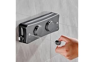 HONPHIER Corde à Linge Rétractable 2 x 5.1M Acier Inoxydable Fil a Linge Mural Retractable Ligne à Linge Résistante pour Intérieur, Hôtel, Balcon, Salle de Bain (Noir)