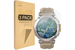 Mr.Shield Ochraniacz ekranu do Amazfit T-Rex Ultra/Amazfit T-Rex 2 [Szkło hartowane] [Twardość 9H] [3-pak] Ochraniacz ekranu