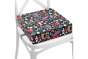 TOTSY BABY Fotel podwyższający Krzesło dziecięce 33x33x8 cm - Poduszka na krzesło dziecięce Fotelik dziecięcy Poduszka podwyższająca Poduszka siedziska Poduszka na krzesło leśne zwierzęta