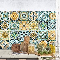 Adesivi Piastrelle PVC Per Bagno E Cucina - 24 Pezzi 10x10 Cm Stile Mosaico - Foto 7