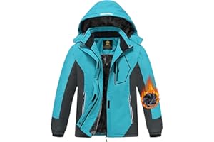 MoFiz Chaquetas Niña Invierno Chaqueta de Esquí Nina Chaqueta Ski Junior Abrigos Invierno Ski Jacket con Capucha