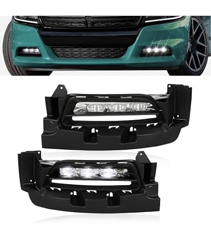 Crosselec Front Bumper Honeycomb Fog Lamp Cover Tirm For Dodge Charger 2015  2016 2017 2018 2019 2020 2021 SXT: Buy Online at Best Price in UAE -  Amazon.ae