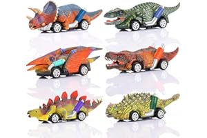 Qukir Dinosaur Toys for Boys Age 3 4 5 6, Dinosaur Toys for 3-8 Year Old Boys Toy Cars Birthday Gifts for 3-8 Year Old Boys Kids Toys Boys Toys Age 3-8 Pull Back Car Toddler Toys Birthday Gifts