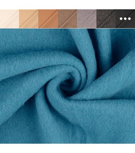 WOLLI Walkloden Woll-Fleece – 100% Reine Schurwolle, Dehnbar, 144 Cm Breit, 280 G/m², Mulesing-frei
