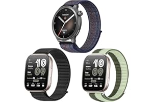OUTPUTBT Nylonowy pasek do zegarka 22 mm do Amazfit Bip 6/Bip 5/Bip 5 Unity/Amazfit Balance/GTR 4/GTR4 Pro/GTR 3/GTR3 Pro/GTR 2/GTR 47 mm / Cheetah/Cheetah Pro, zapasowy pasek dla mężczyzn i kobiet