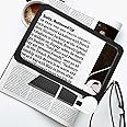KASTWAVE 5X Magnifying Glass with Light, Handheld Full Page Magnifier for Reading 48LED with 3 Modes Folding Lighted Rectangular Book Magnifier for Seniors Low Vision