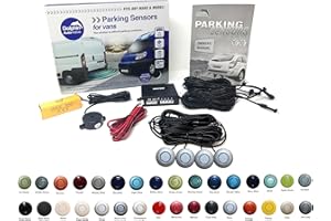 Dolphin Automotive VPS400 Rear Van Reverse Parking Sensor Rear Kit, 4 Sensors with Extensions and Audio Alerts (Grey)
