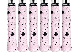 Alien Pros Tennis Racket Grip Tape (6 Grips) – Tac Moisture Feel Tennis Grip – Tennis Overgrip Grip Tape Raquette de Tennis – Enveloppez Votre Raquette pour Une Haute Performance (6 Grips)