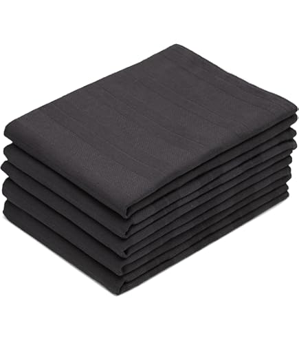 Design Letters Torchons De Cuisine En Coton 100% | Torchon Vaisselle 60x40 Cm Lot De 2| Serviette De Table Très Absorbant | Torchon Cuisine Certifié Oeko-Tex Lavable Machine | Multi Usage Essuie