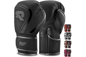 R2F RIGHT TO FIGHT R2F Guantoni da boxe, Pro Training Sparring, Pelle Vegana, Muay Thai MMA, Kickboxing, Uomini Donne Adulto, Heavy Punch Bag Mitts Focus Pads Workout, Multi-Layered, 10 oz, 12 oz, 14 oz, 16 oz