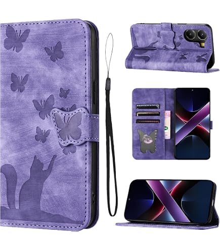 Custodia Portafoglio In Pelle PU Per Xiaomi Redmi Note 11 Pro Plus 5G / Poco X4 NFC – Rossa, Con Slot Portacarte E Supporto, Chiusura Magnetica