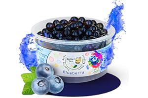 Bubble Tea Express – Fruchtige Popping Boba Perlen Blaubeere 490g | Bubble Tea Perlen mit fruchtigem Geschmack | Vegan, Glutenfrei, Laktosefrei | Fruchtsaftperlen mit Algenhülle