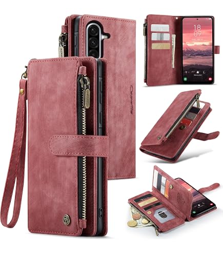 Asuwish Handyhülle Für Nokia X10/X20 – Klapphülle Mit Ständer, 6 Kartenfächern & Reißverschluss